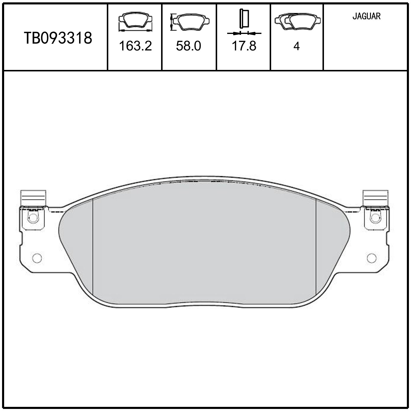 GDB3315 Terbon Wholesale Terbon Wholesale Auto Car Brake System Parts Front Axle Semi-Metal Brake Pads 04465-44090 for Toyota